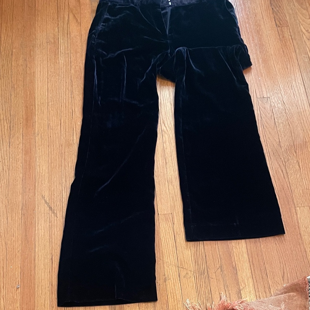 J. Crew Velvet Trousers - Navy Blue W 10- New